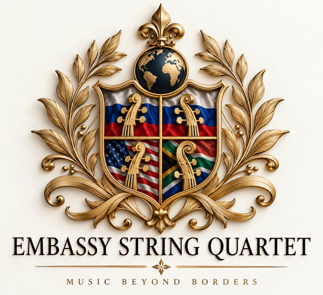 The Embassy String Quartet crest — Music Beyond Borders