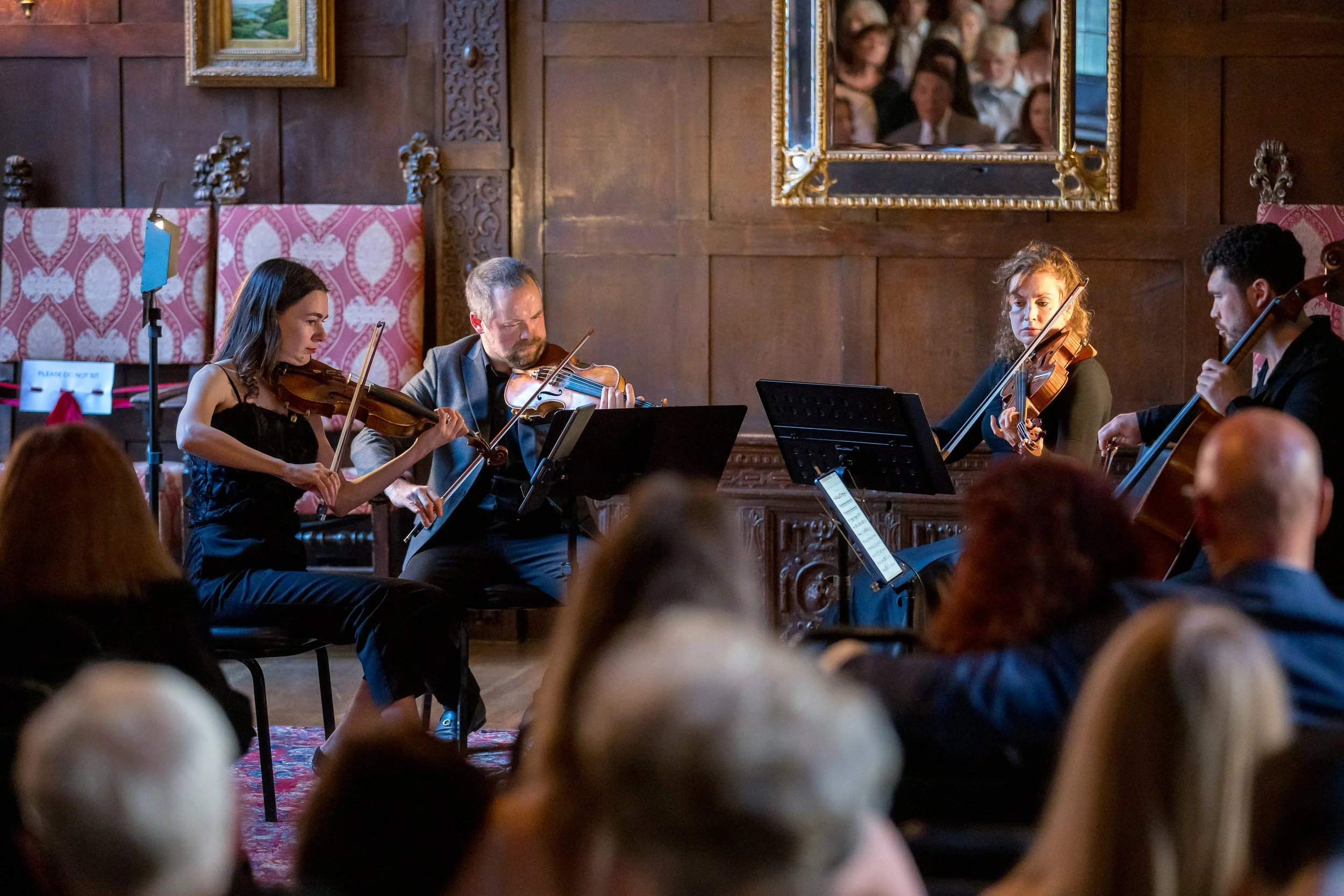 Embassy String Quartet in performance — International Student House, June 2026